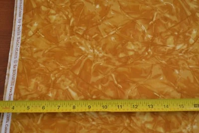 Por 1/2 Yd, Edredón Abstracto Dorado Algodón, Benartex/Prismaglass/Estrella de Agujas, B284 Foto 1 de 4