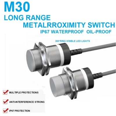 Long Range Metal Proximity Switch M30 Elevator Inductive Proximity Switch Sensor - Image 1 of 4