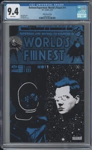 BATMAN/SUPERMAN WORLDS FINEST 11 CGC 9.4 NM Jack White Variant Stripes No Name - Picture 1 of 2