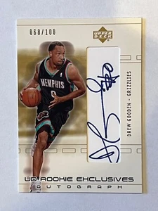 DREW GOODEN 2002-03 UPPER DECK UD ROOKIE EXCLUSIVES AUTO 068/100 SWEET ! - Picture 1 of 3