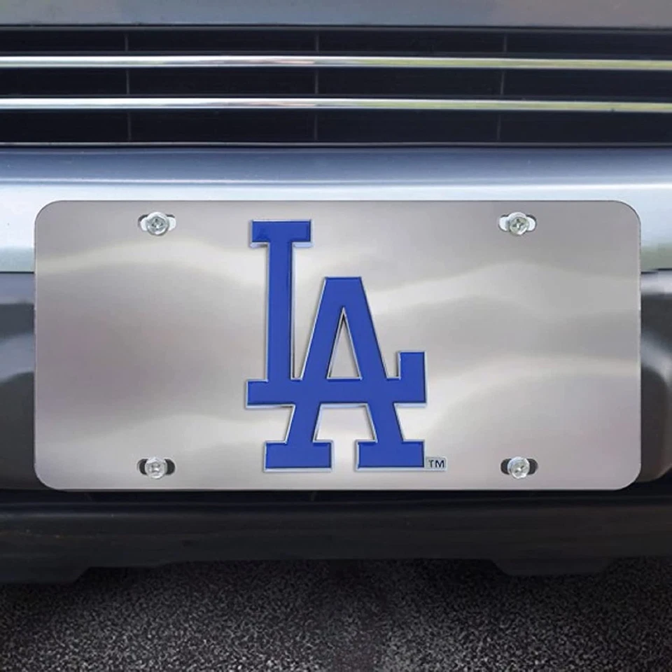 Los Angeles Dodgers MLB  Chrome Die Cast License Plate - Image 1 of 1