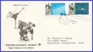 USA5 #3554 ADDR PCS ARTCRAFT FDC STR2  Ice Hockey - Picture 1 of 1