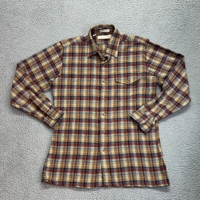 Camisa de vestir Brooks Brothers BrooksGate abotonada de colección talla mediana hecha en EE. UU. Foto 1 de 4