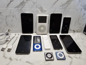 VINTAGE APPLE IPODS COLLECTION, APPLE IPODS x11 APPLE I POD LOT - Picture 1 of 9