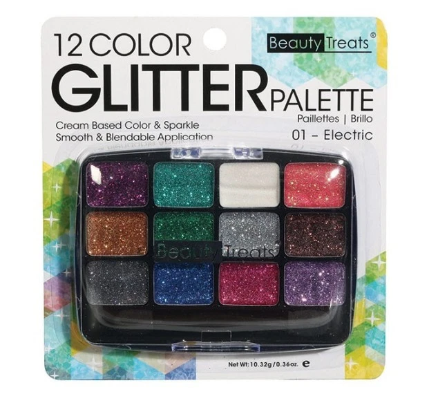 Paleta Beauty Treats 12 colores brillo #01 eléctrica Foto 1 de 1