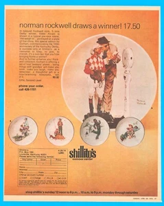 1974 Norman Rockwell PRINT AD Kentucky Derby Eddie Arcaro Gorham SHILLITO's - Picture 1 of 3