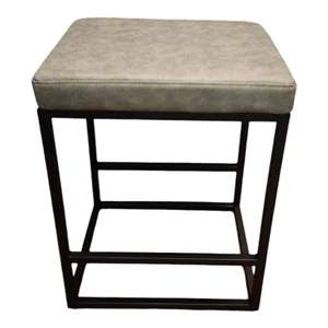 HeuGah Bar Stools - 24 Inch - Faux Leather - New - Gray - Discontinued - Picture 1 of 1