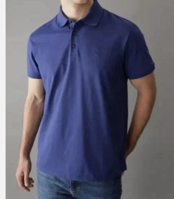 Calvin Klein Men's Polo Shirt Liquid Touch Smooth Soft Cotton(BLUE L)NWOT - Image 1 of 4