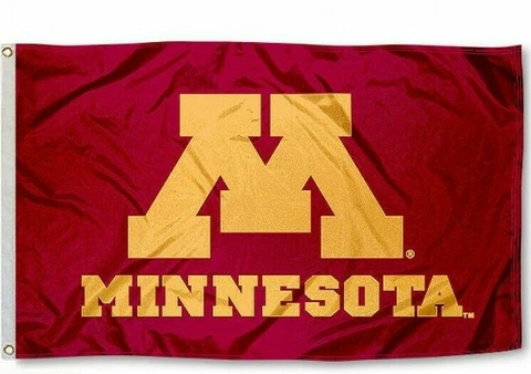 MINNESOTA GOPHERS 3'X5' Flag/Banner : Fast Free Shipping Cover