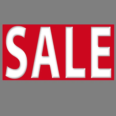 GREENIT Aufkleber SALE 20cm Sticker Verkaufsaktion Ausverkauf Hinweis auf Rabattaktion