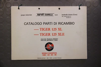 Catálogo De Piezas De Repuesto Agrati Garelli Tiger 125 XL XLE Original 1986 - Imagen 1 de 3