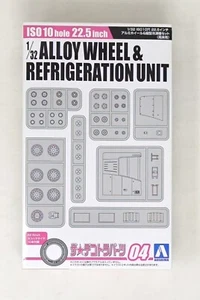 AOSHIMA 1:32 ALLOY WHEEL&REFRIGERATION UNIT ISO 10 hole 22.5inch MODEL KIT PARTS - Picture 1 of 5