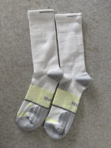 BOMBAS Men's Honeycomb Running Calf Socks Size Large 9-13 white 1 Pair White - Picture 1 of 3