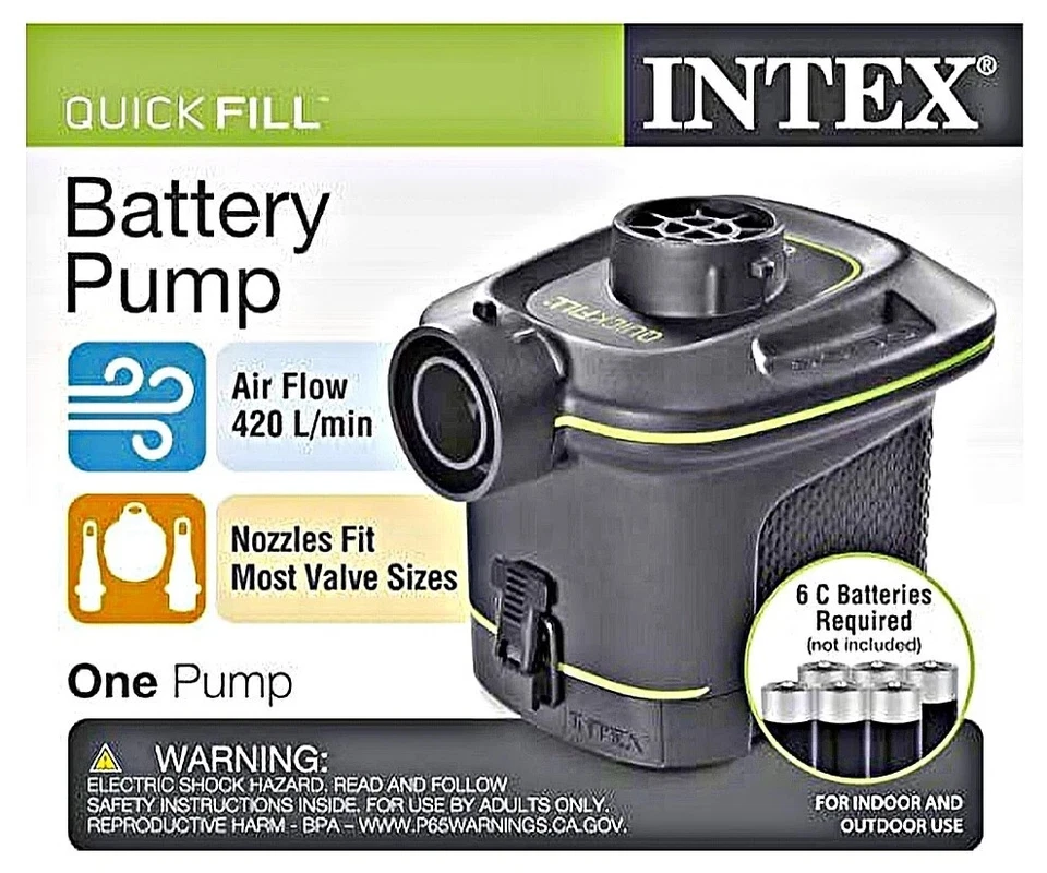 Intex 6C Cell Quick Fill Battery Air Pump for Inflatables - Image 1 of 1