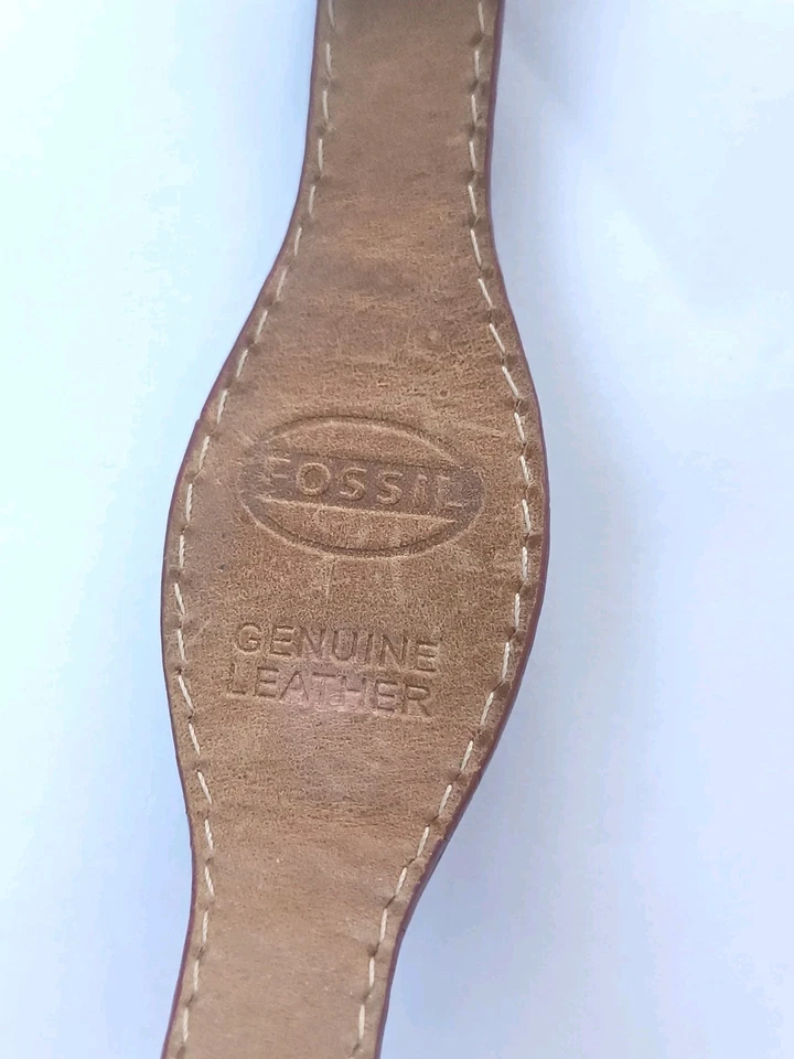 Correa de puño original de cuero genuino Fossil para dama Foto 1 de 4