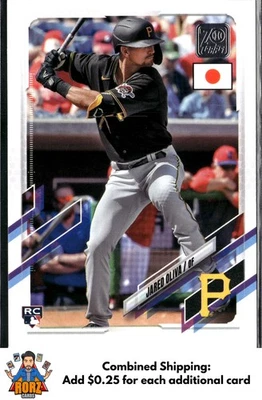 2021 Topps Japan Edition #69 Jared Oliva RC Pittsburgh Pirates - Image 1 of 2