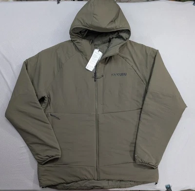 KUIU Kenai 3DeFX+ Hooded Jacket in Ash Size 2XL Lightweight Packable Warm - Image 1 of 4