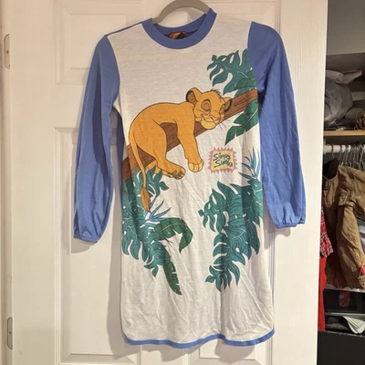 Vintage Y2K 90s Disney The Lion King Pajamas Nightgown Size 14 - Image 1 of 4