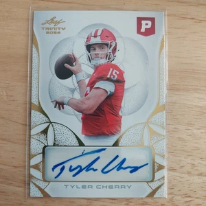 Tyler Cherry Auto. 2024 Leaf Trinity Pristine Auction. Card ba-tc1. - Picture 1 of 2