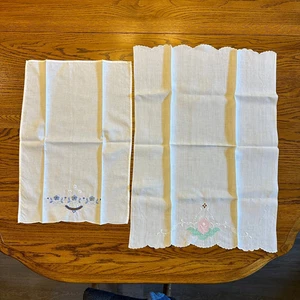 Handtuch mit Applikation und Stickerei, Blumenmuster, 2er Set - Bild 1 von 7