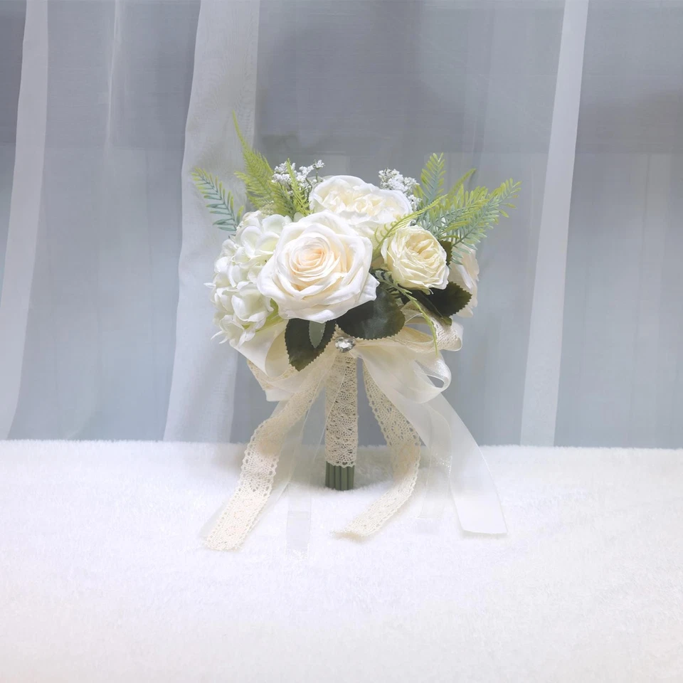 Ramo de Novia de Boda Flores Artificiales para Fiestas Ceremonia Decoraciones Foto 1 de 1
