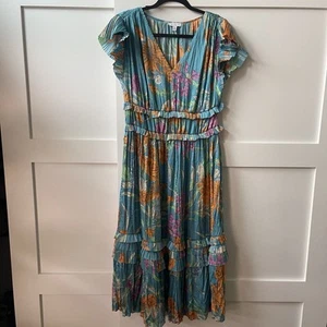 Current Air Summer Midi Dress Pleated - Picture 1 of 3