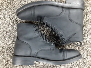 Thursday Boot Co. Black Matte Captain Boot Size 7.5 Standard Men’s Handmade - Picture 1 of 8