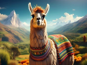 Llama Alpaca Farm Rustic Cattle Cowboy High Quality Canvas/Photo Paper PA64 - Picture 1 of 6