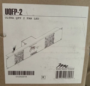 Middle Atlantic UQFP-2 Ultra Quiet Duel Fan Rack With Mount New Sealed - Photo 1/1