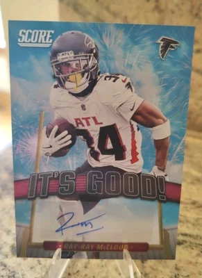 2025 panini score Ray-Ray McCloud “its good” Auto  #IGG-RMD🔥🔥 Falcons 💰🔥📈🔥 - Image 1 of 4