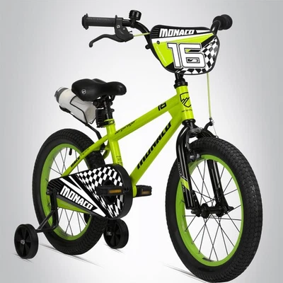 16 Zoll Kinderfahrrad Bergsteiger Monaco Kinderrad BMX Fahrrad Stützräder B-WARE - Bild 1 von 4