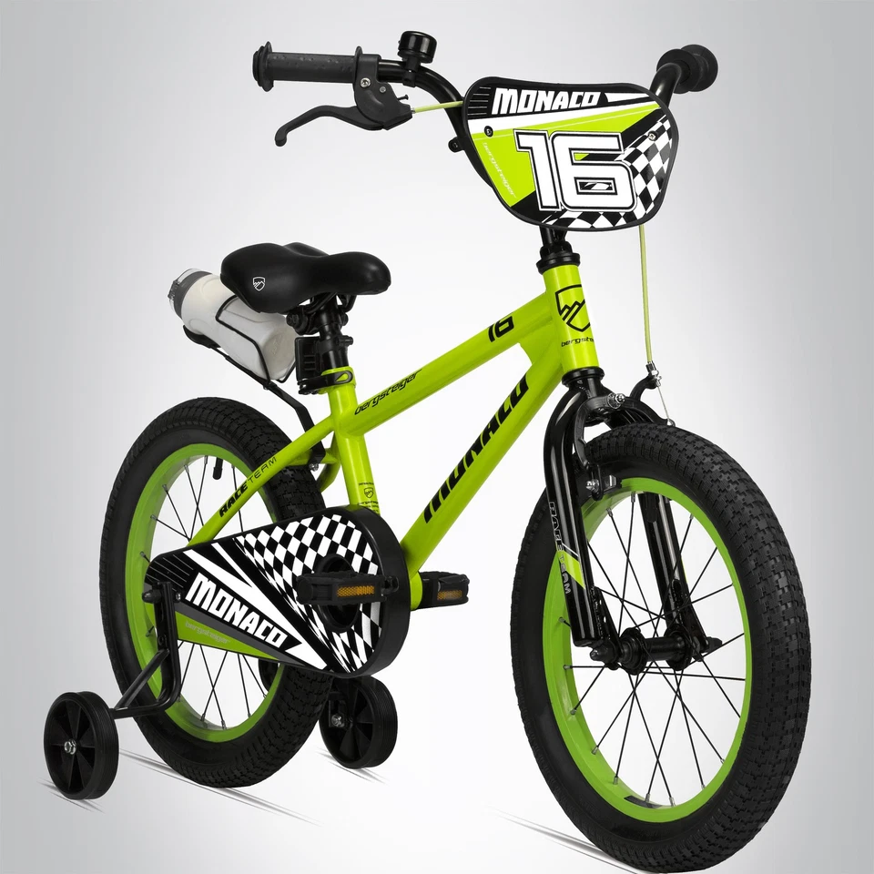 16 Zoll Kinderfahrrad Bergsteiger Monaco Kinderrad BMX Fahrrad Stützräder B-WARE - Bild 1 von 4