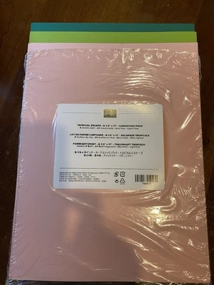 Stampin Up Paper TROPICAL ESCAPE CARDSTOCK Collection 8.5 x 11 OPEN STOCK - Image 1 of 2