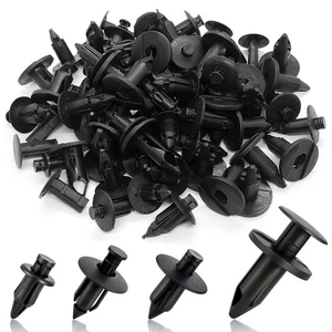 Plastic Rivets, 120pcs Push Pin Clips Body M6, M7, M8, 7661855, Black  - Picture 1 of 6