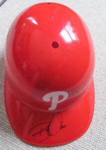 Bobby Abreu Signed Philadelphia Phillies Laich Souvenir Batting Helmet