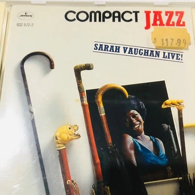 Compact Jazz: Sarah Vaughan (Live) by Sarah Vaughan (CD, 1990) - Image 1 of 4