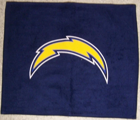 NFL Rally Fan Towel Los Angeles Chargers NEW Golf Crying Hand 100% Cotton Cover