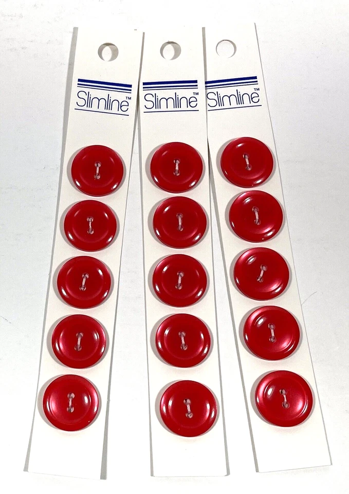 Slimline 390000203a Buttons 3 4 Red 5pc Hook 37