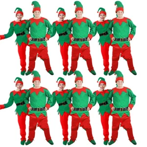 PAKETE ELFEN KOSTÜME 5 STÜCK WEIHNACHTSMÄNNER HELFER UNISEX WEIHNACHTEN XMAS KOSTÜM PAKET - Bild 1 von 9