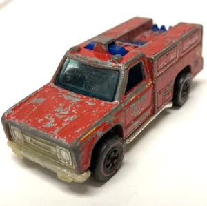 Hot Wheels Redline Emergency Squad Unit 50 Fire Truck 1974 Red Hong Kong - Picture 1 of 8
