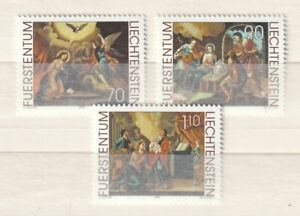Liechtenstein 1999 Sc# 1160-1162 postfrisch postfrisch Joseph Walser Weihnachtsgemälde