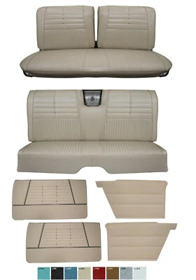 1964 Impala Coupe Front & Rear Bench Seat Upholstery + Panel Set in Any Color - Image 1 of 4