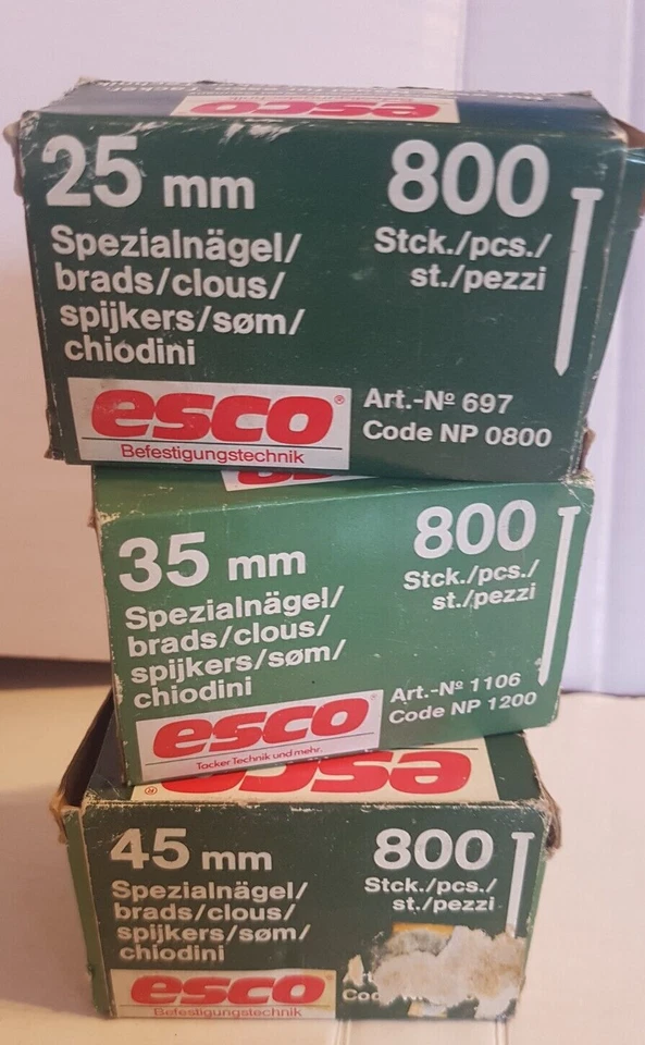 Nägel für  t-tronic von esco  in 45mm      800 Stück - Bild 1 von 1
