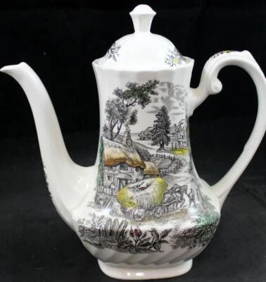 Staffordshire Yorkshire Multicolor Coffee Pot with Lid 4405 - image 1 of 4