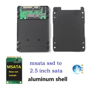 mSATA SSD to 2.5 inch SATA 3 Adapter Card with 7mm Aluminium Thickness Case - Afbeelding 1 van 10