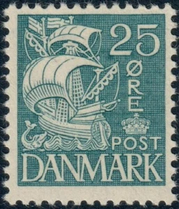 DINAMARCA. #233. 1933. Carabela. Øre 25, azul. VF MNH (PK2209) - Imagen 1 de 2