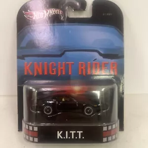 2012 hot wheels BLACK K.I.T.T. KNIGHT RIDER Retro Entertainment - Picture 1 of 6