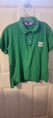 NHL Hartford Whalers Polo Shirt Short Sleeve Worn By Whalers Staff Cover