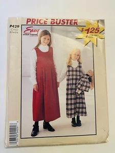 Vintage McCall's Easy Stitch Pattern Girls Dress & 18" Doll Dress UNCUT Sz 2-6 - Picture 1 of 2