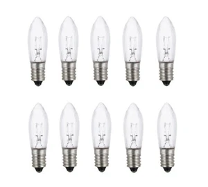 10 unidades 12V 3W E10 vela de punta bombillas para arco flotante luces para 20 lámparas - Imagen 1 de 6